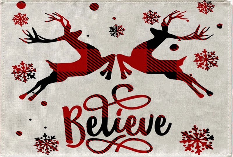 Vintage Cotton Linen Christmas Tree Letter Decoration|Home & Garden > Holiday Decor > Christmas Decorations