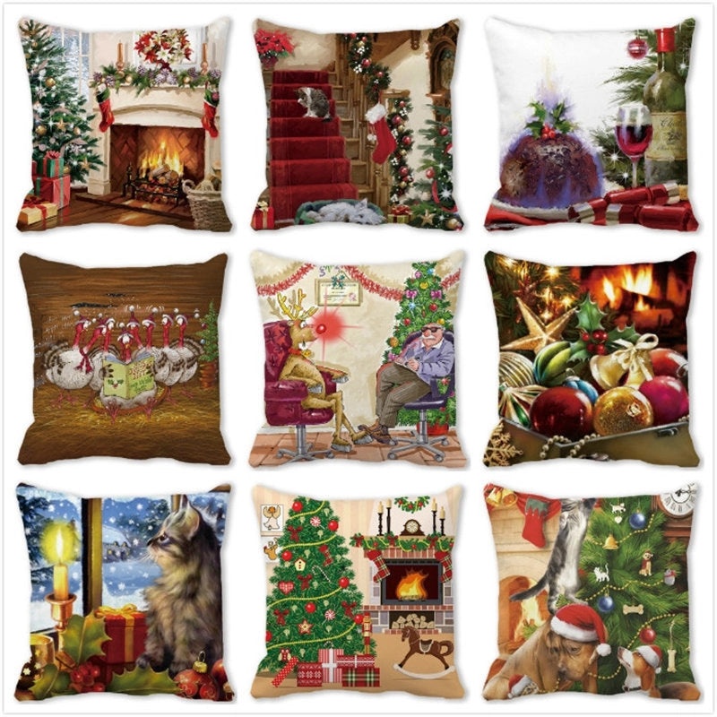 Festive Christmas Couch & Sofa Decorations for Holiday Home | Holiday Home Decor