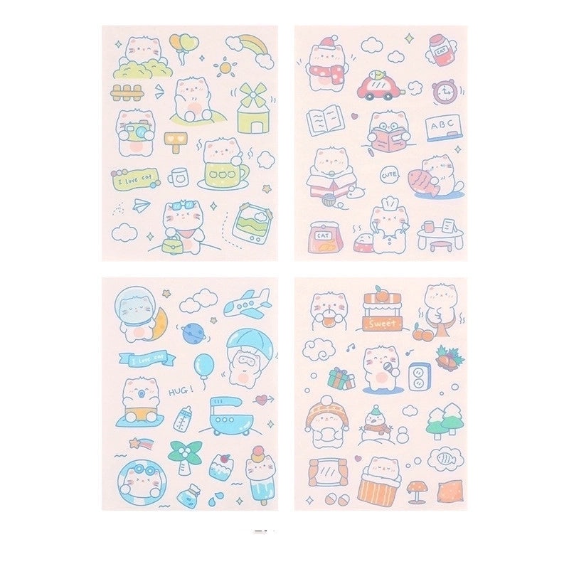 Adorable Minimalist Cartoon DIY Decorative Sticker Collection|Home Decor & Craft Supplies