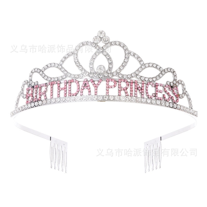 Birthday Princess Crown Jewelry Alloy Birthday Accessories|Jewelry & Accessories