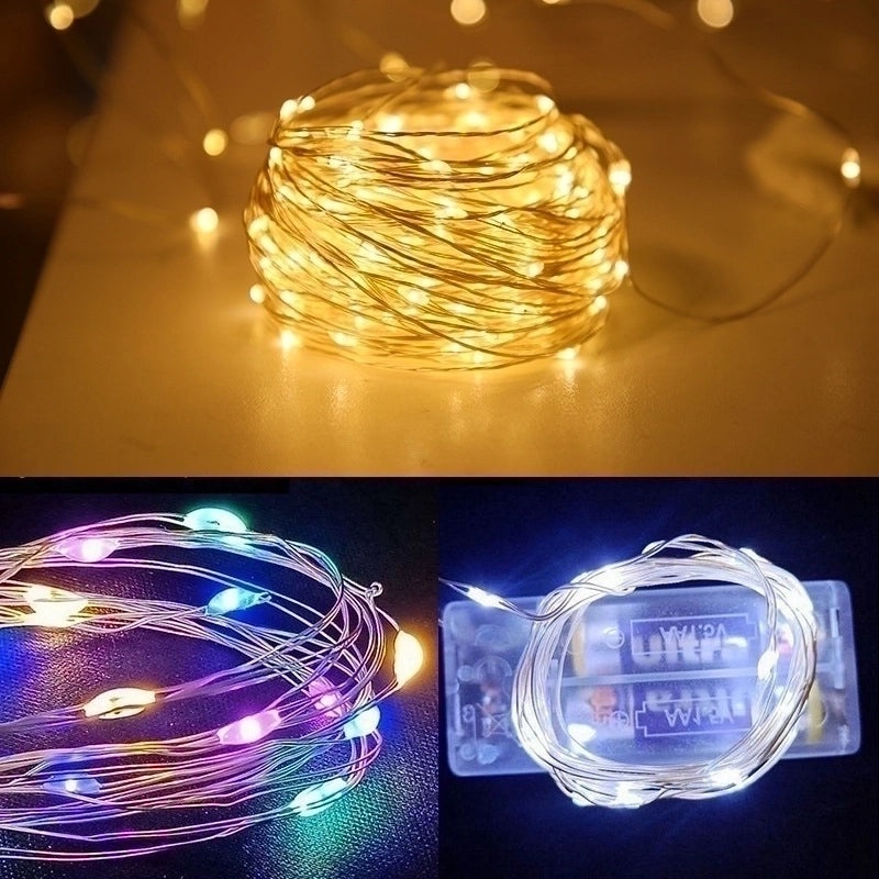 Romantic Solid Color PC Plastic String Lights for Valentine's Day Decoration|Home Decor Lighting