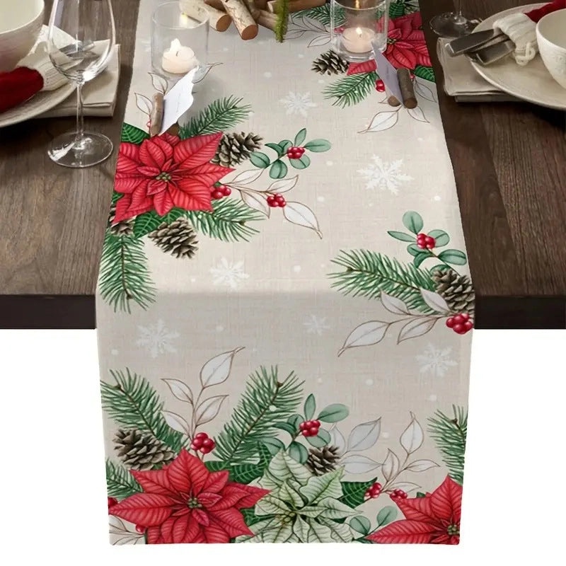 Adorable Cartoon Style Linen Tablecloth for Dining Room Decor|Home & Living Table Linens