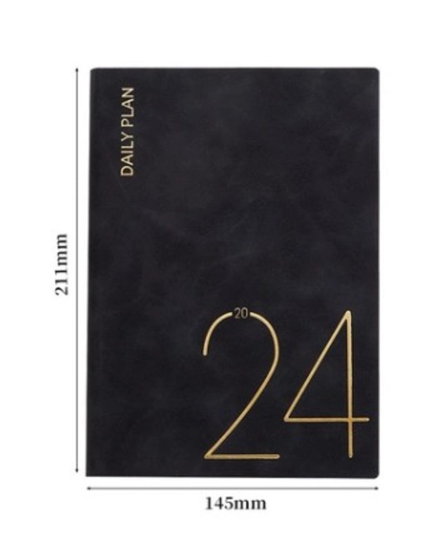 Solid Color PU Leather Notebook for School | Stationery & Notebooks