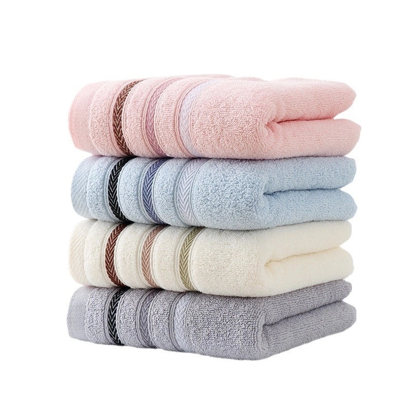 Pure Cotton Thick Absorbent Large Face Towel for Adults | Home & Bath Towels