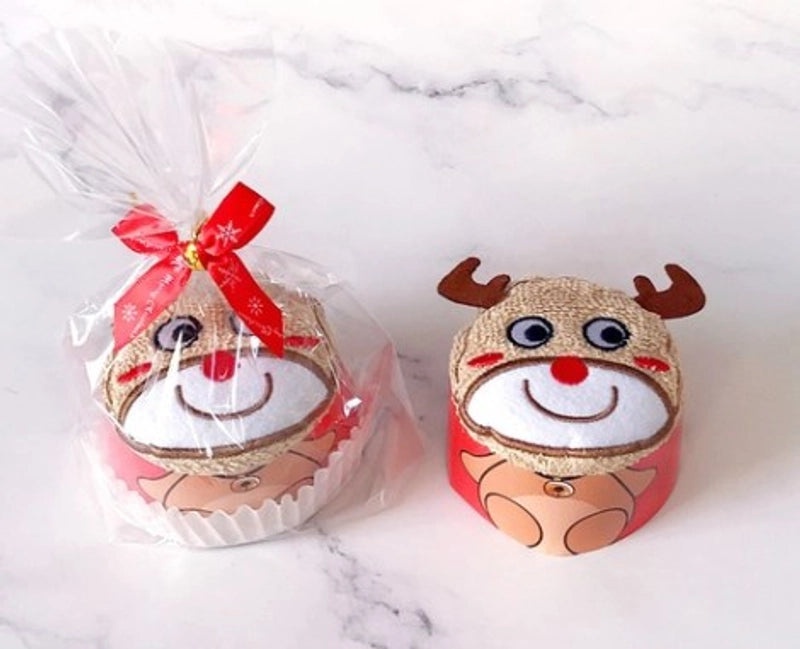 Christmas Holiday Party Favor Gift Bags Santa Claus Tree Design Family Gathering Festival Towels|Holiday Party Supplies