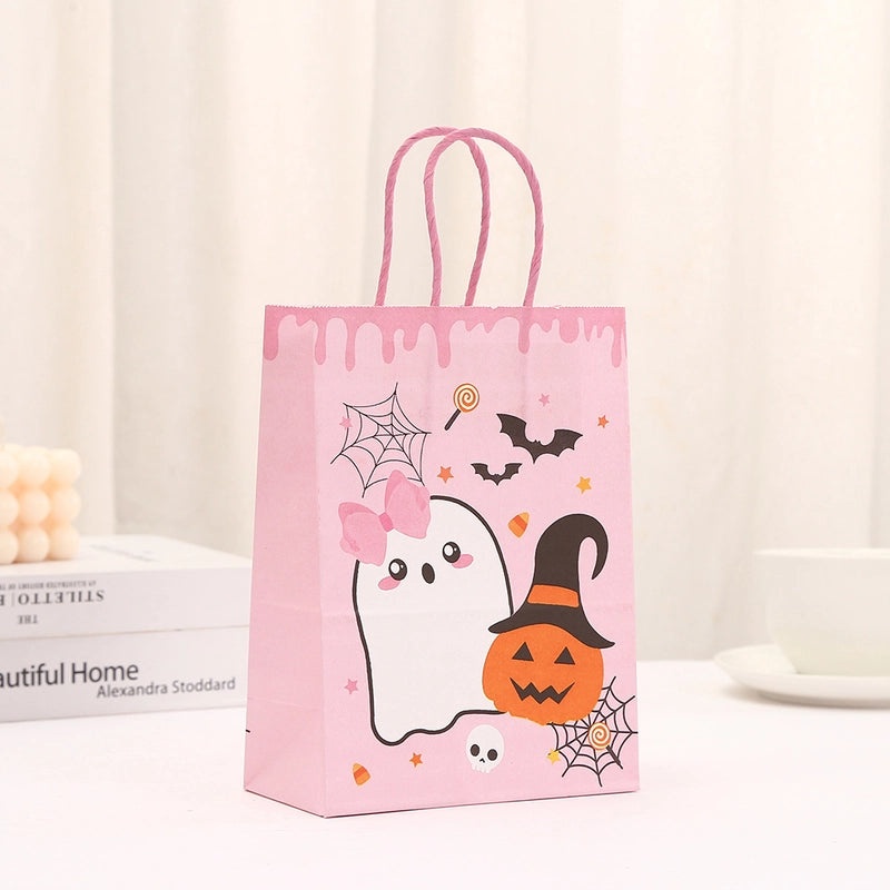 Halloween Pumpkin Ghost Paper Gift Bags for Party Favors|Party Supplies