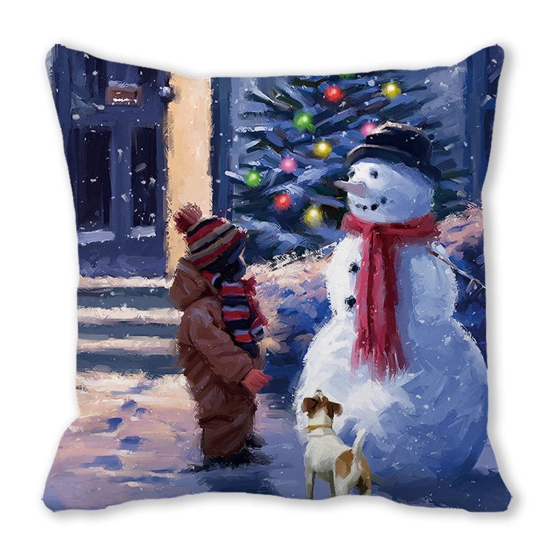 Festive Santa Pillow Covers for Couch Sofa Christmas Home Decor|Home Decor & Pillows