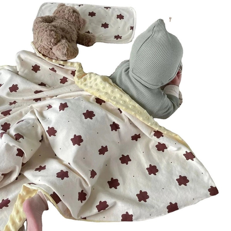 Cozy Bear-Themed Cotton Blanket for Adults and Kids|Home Textiles and Bedding