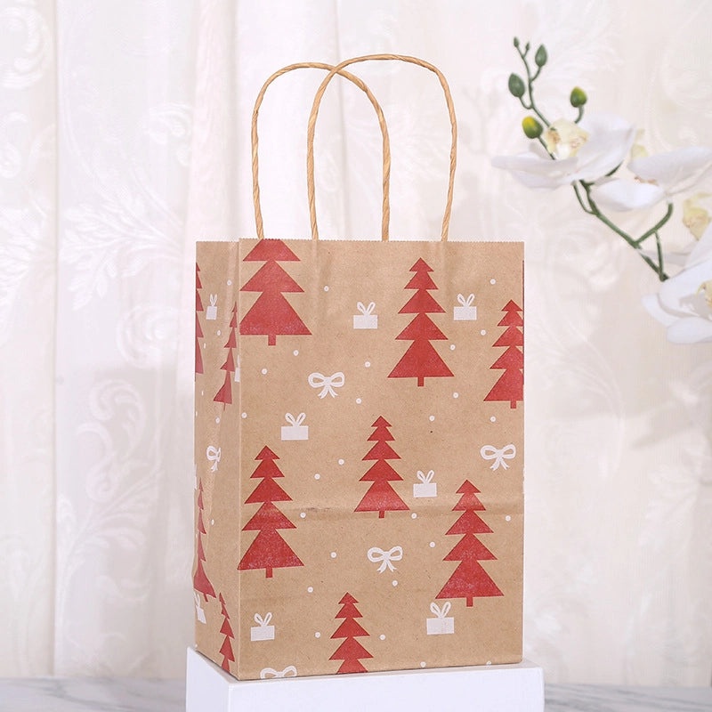 Christmas Tree Socks Gift Bags Snowflake Kraft Paper Daily Use|Holiday Gift Packaging