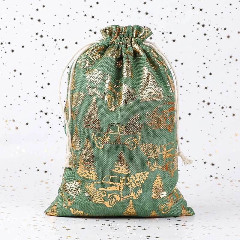 Christmas Tree Santa Claus Snowflake Gift Bags Festive Cloth Wrapping Supplies for Daily Holiday Use|Gift Wrapping Supplies