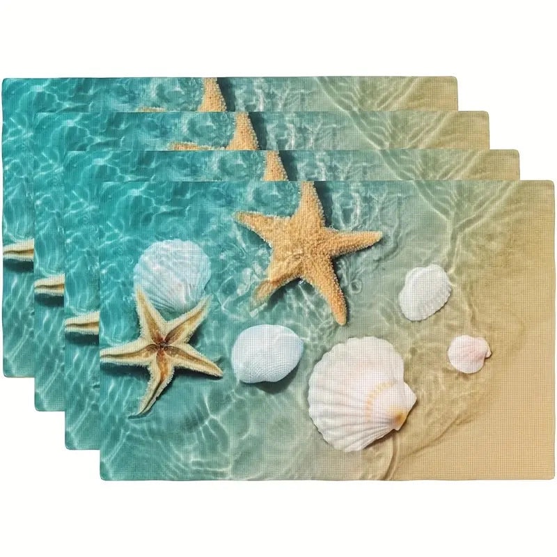 Nautical Starfish Linen Decor Coastal Ocean Theme|Home Decor & Accessories