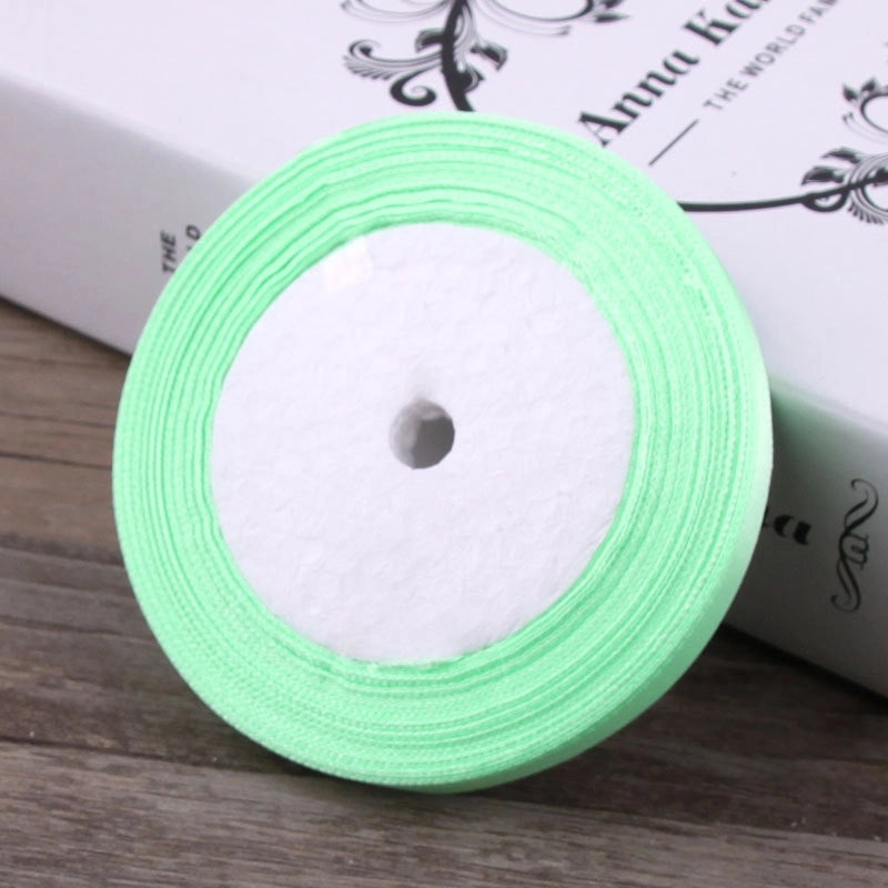 6mm Red Fabric Ribbon with Gold Edge for Hair Accessories and Packaging|Hair Accessories and Packaging Supplies