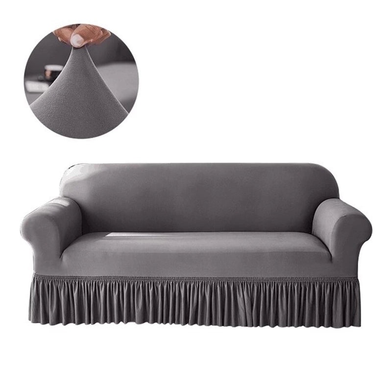 Solid Color Polyester Sofa Covers for Casual Vacation | Home Decor & Furniture Accessories