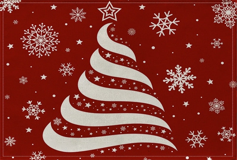 Vintage Cotton Linen Christmas Tree Letter Decoration|Home & Garden > Holiday Decor > Christmas Decorations