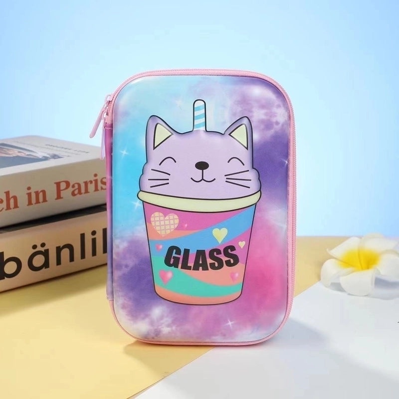 Cute EVA PU Cartoon Pencil Case for School Supplies | School Stationery