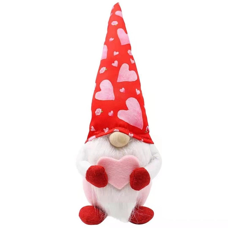 Peach Heart Rudolph Plush Toy for Window Decor|Home Decor & Seasonal Decorations