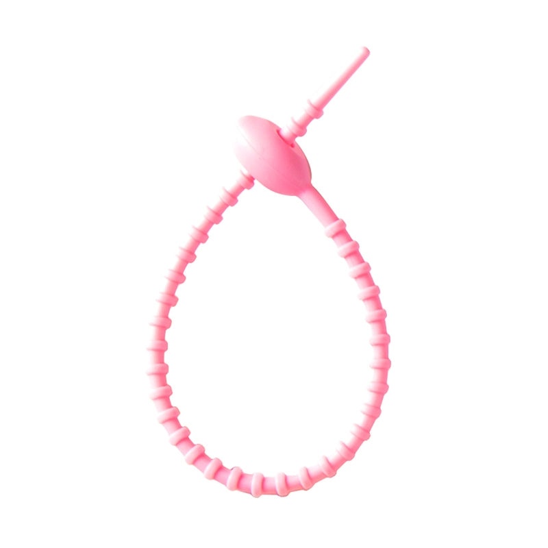 210mm Silicone Tadpole Cable Tie Organizer Keychain Pendant for DIY Jewelry Bags Lanyards|Accessories & Organizers