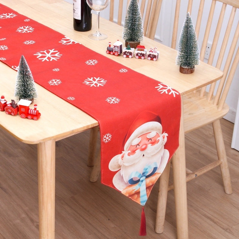 Minimalist Christmas Tree Letter Table Runner for Office Decor|Home Decor/Table Linens