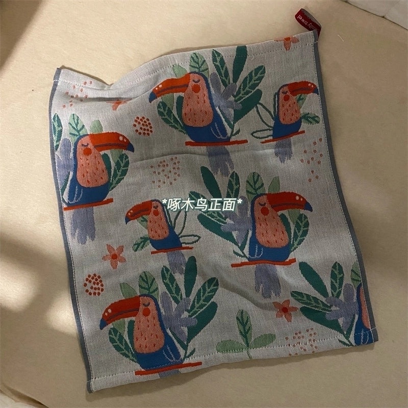 Adorable Animal Print Cotton Towels for Kids|Home & Kitchen Bath Towels