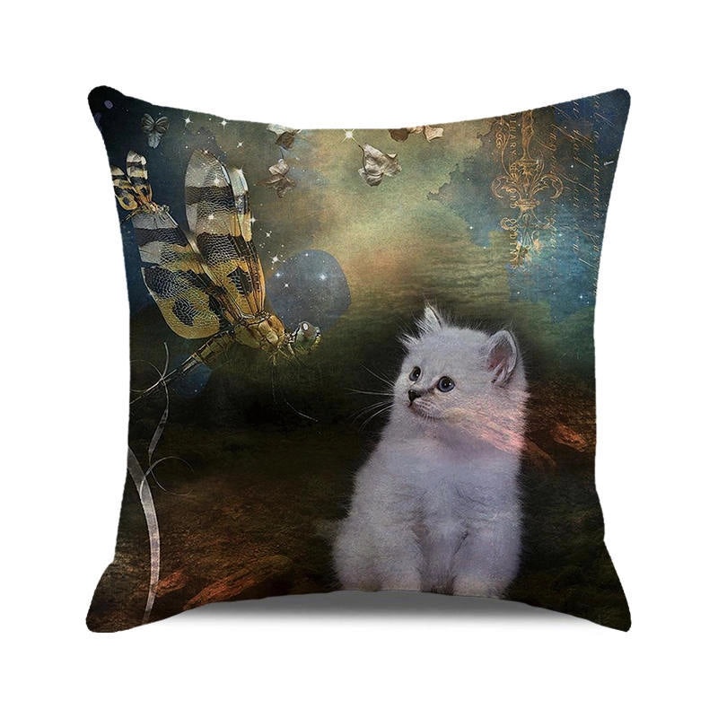 Halloween Cartoon Letter Dog Cat Plush Pillow Cushion for Couch Sofa|Home Decor