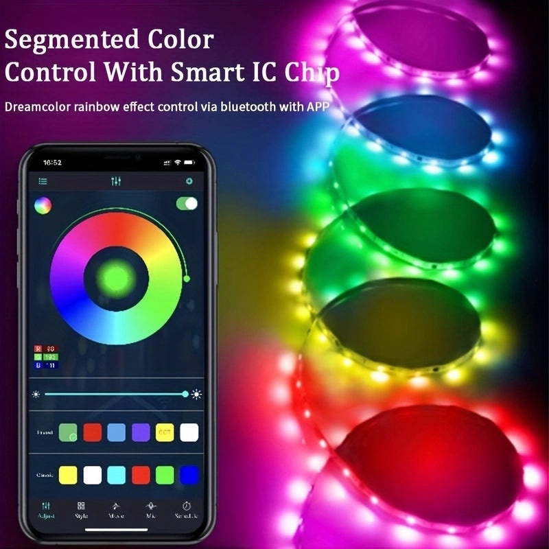 Minimalist Solid Color Plastic Strip Lights for Indoor Use|Home Lighting