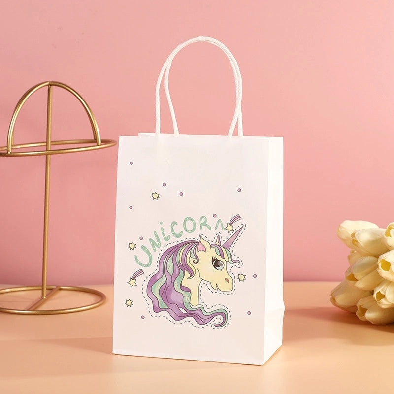 Cute Animal Cartoon White Cowhide Gift Bags for Wedding Birthday Party | Party Supplies & Gift Wrapping