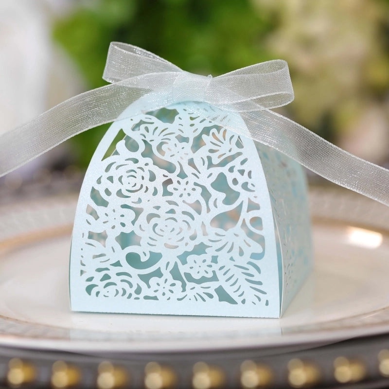 Romantic Floral Paper Gift Bags for Valentine's Day Wedding Banquet | Wedding Accessories