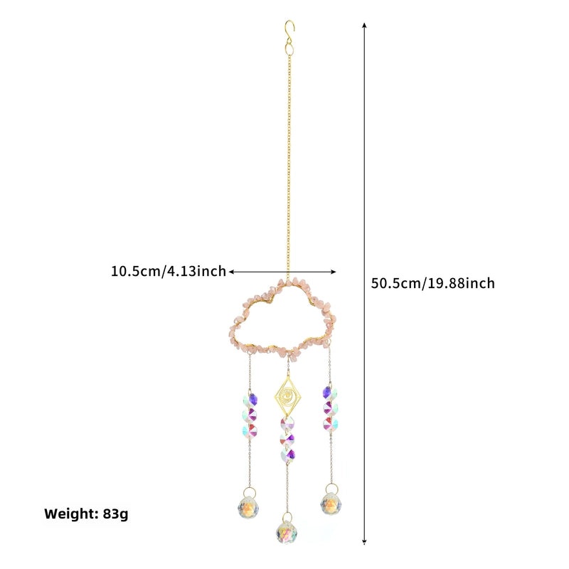 Custom Cloud Crystal Sun Catcher Wind Chimes for Party Decoration | Home Decor Accessories