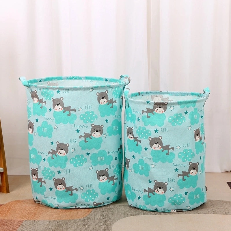 Vintage Dinosaur Cotton Linen Laundry Basket|Home Storage & Organization