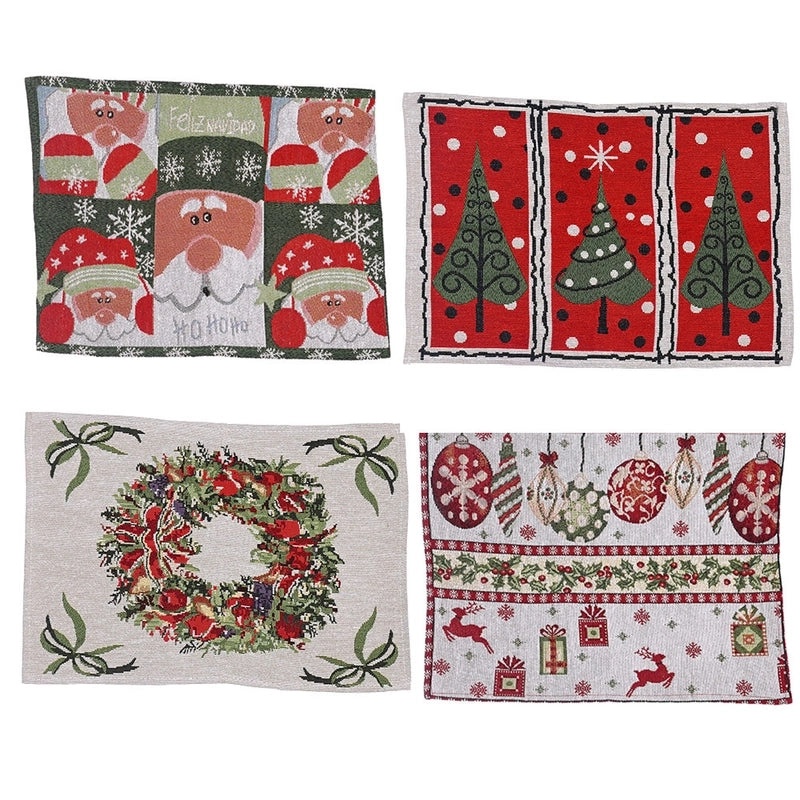 Festive Christmas Tree Placemat for Holiday Parties|Home & Kitchen Tableware