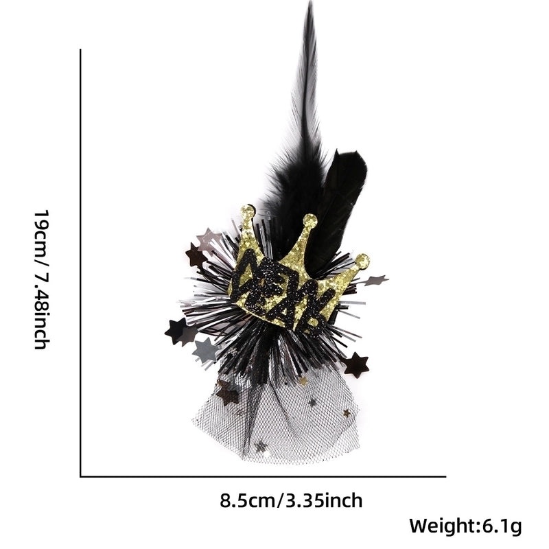 Christmas Shiny Star Letter Hairpin for Masquerade Party Festival | Hair Accessories