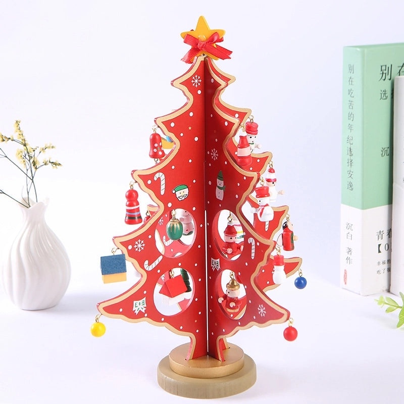Minimalist Wooden Christmas Tree Decorative Ornament for Holiday Home Decor|Holiday Decorations