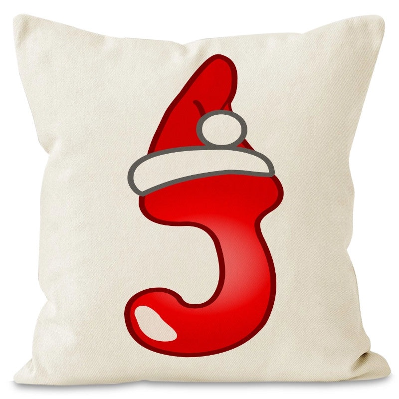 Nordic Christmas Pillow Covers Cute Modern Santa Hat Linen Polyester Sofa Cushion Cases|Home Decor Pillows