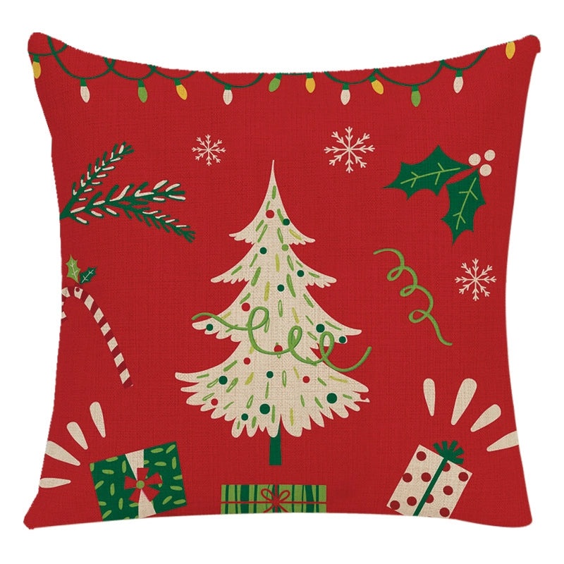 Cozy Letter Snowman and Elk Pattern Chemical Fiber Pillow Covers|Home Decor Pillows