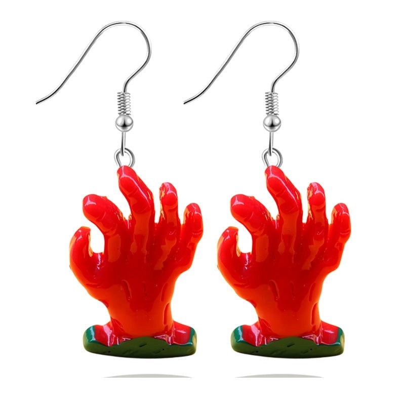 Halloween Pumpkin Cute Resin Hand Eye Charm | Jewelry Accessories