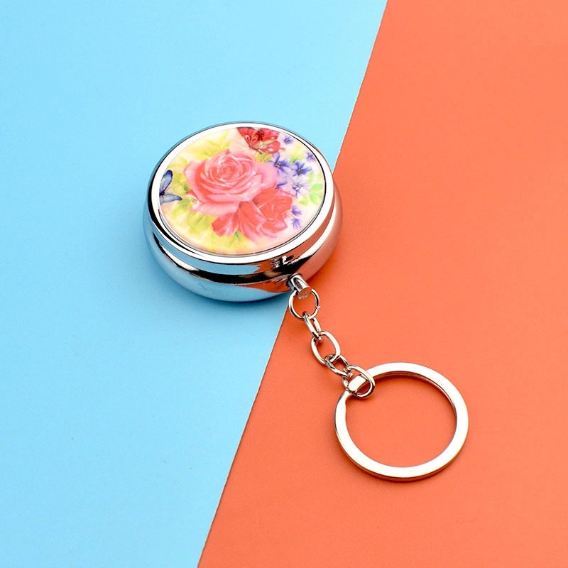 Minimalist Floral Metal Jewelry Organizer Box|Jewelry Storage & Organization