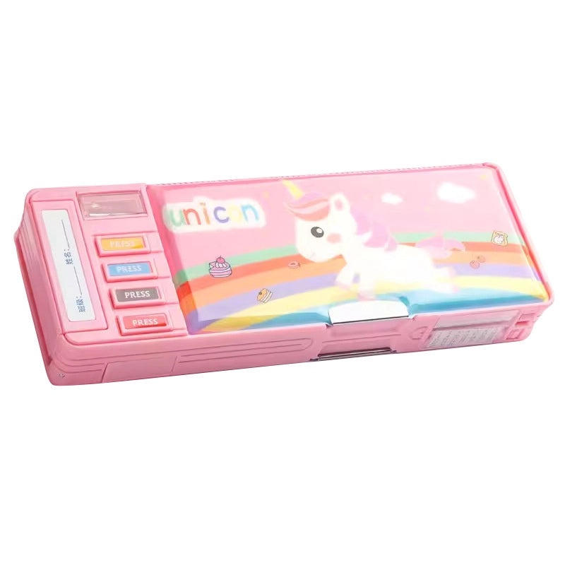 Multi-functional Double-layer Large Capacity Pencil Case for Primary School Students|School Supplies