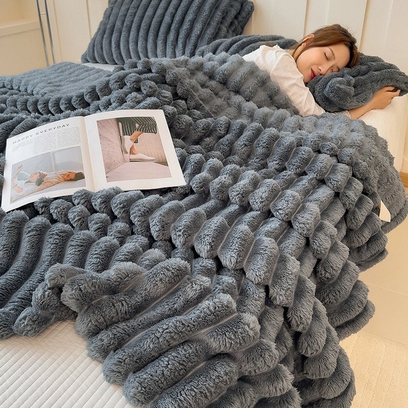 Solid Color Polyester Blanket for Couch & Sofa | Home Decor & Textiles