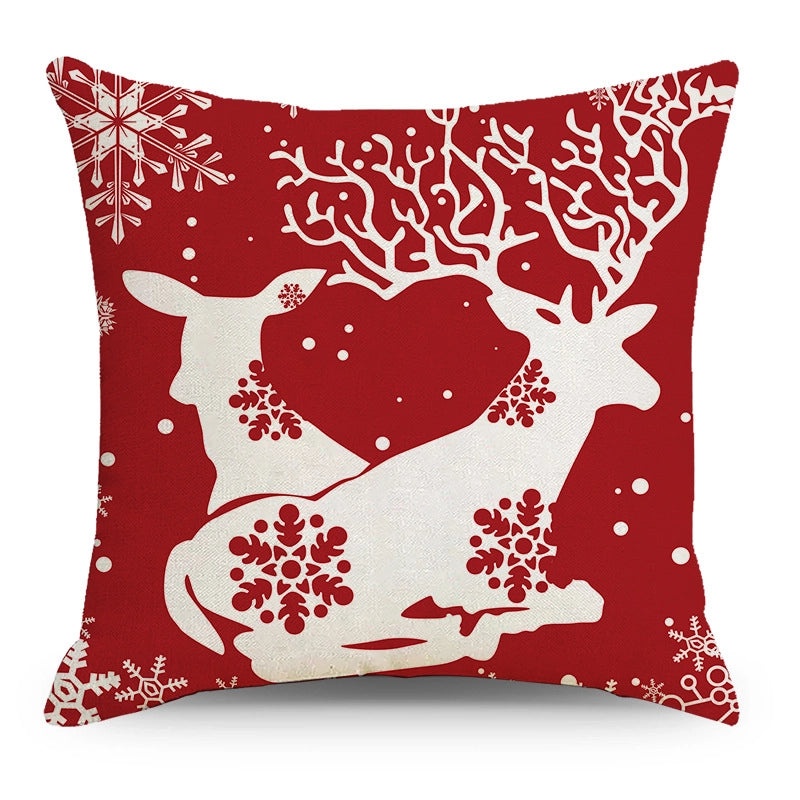 Christmas Holiday Pillow Cover Set for Sofa Home Decor|Home Decor & Living Room Accessories