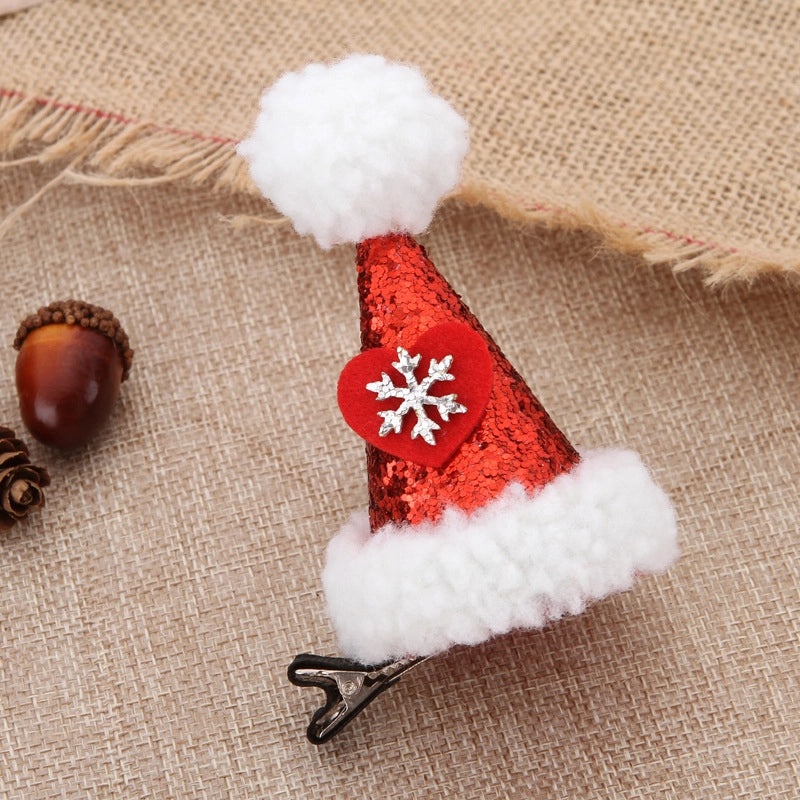 Christmas Sequin Hat Hair Clips for Adults and Kids|Hair Accessories