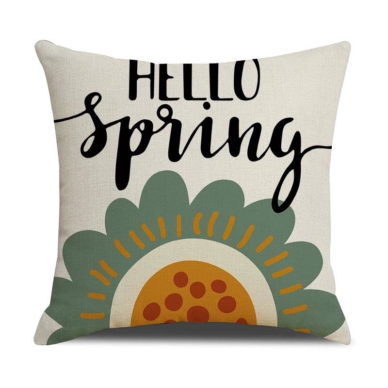 Colorful Letter Linen Pillow Covers Minimalist Design | Home Decor & Bedding