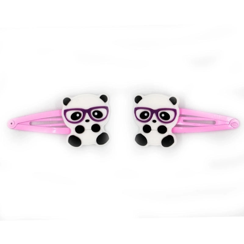 Cute Panda PVC Epoxy Hair Clip for Women | Hair Accessories