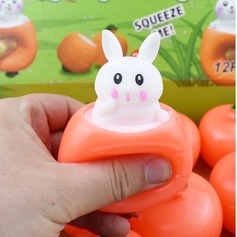 Halloween Pumpkin Squeeze Toy with Hairy TPR Plastic Ball | Toys & Novelties