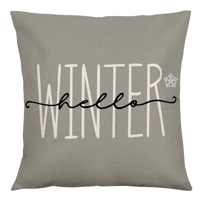 Christmas Tree Letter Linen Pillow Covers|Home Decor Pillows