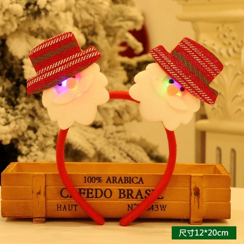 Christmas LED Double Headband Light-Up Hair Accessory|Holiday Accessories