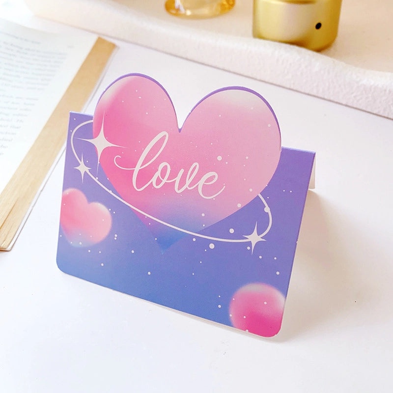 200 Pieces Valentine’s Day Heart Letter Paper Invitations Cute Date Festival Greeting Cards | Greeting Cards & Invitations