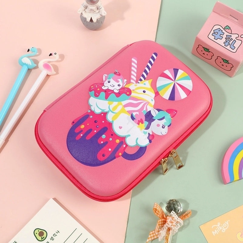 Cute EVA PU Cartoon Pencil Case for School Supplies | School Stationery