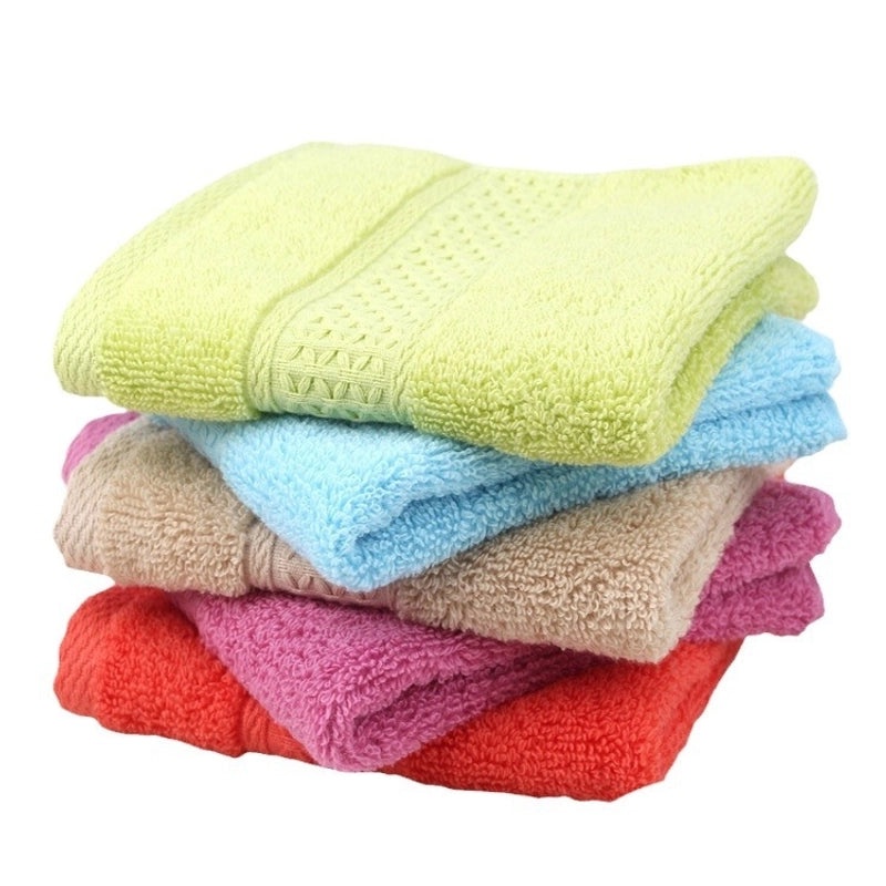 Soft Cotton Square Face Towel Highly Absorbent Household Use|Home Textiles & Towels