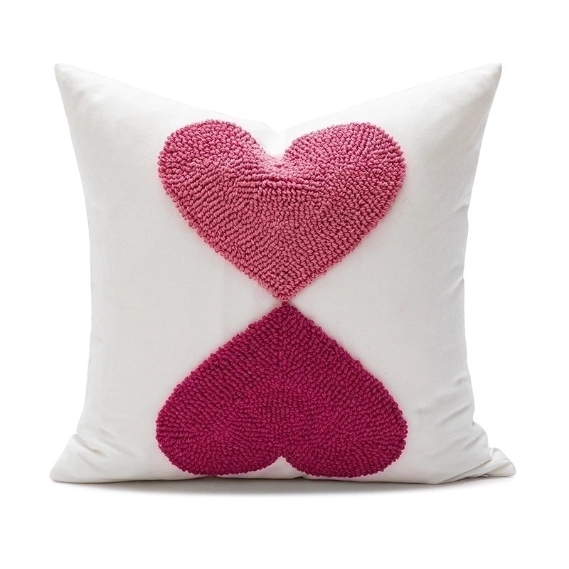 Charming Heart and Flower Pattern Cotton Pillow Covers|Home Decor Bedding Accessories