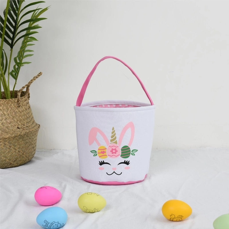 Minimalist Easter Rabbit Cloth Basket for Daily Use | Home Decor & Seasonal Accessories